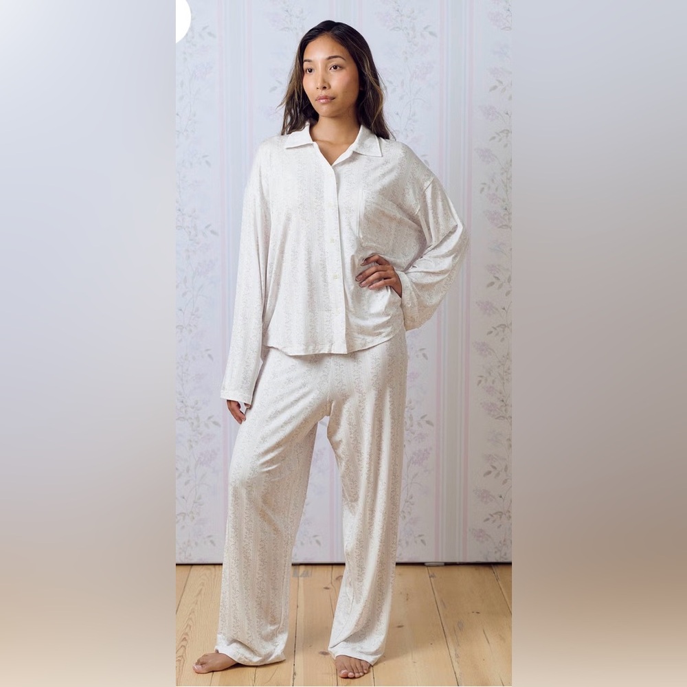 Djerf Avenue Go Slow Lilac Dreams PJ Set